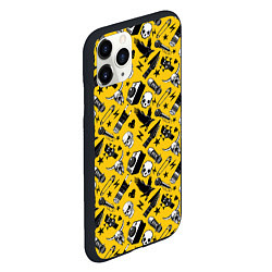 Чехол iPhone 11 Pro матовый Рок, цвет: 3D-черный — фото 2
