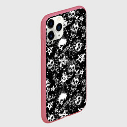 Чехол iPhone 11 Pro матовый Панк, цвет: 3D-малиновый — фото 2