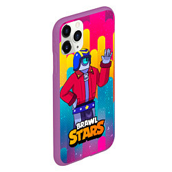 Чехол iPhone 11 Pro матовый STU СТУ Brawl Stars, цвет: 3D-фиолетовый — фото 2