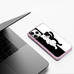 Чехол iPhone 11 Pro матовый МЕДВЕДЬ МОНОКУМА, цвет: 3D-розовый — фото 2