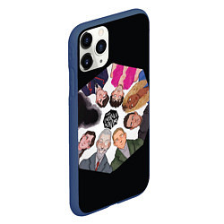 Чехол iPhone 11 Pro матовый Академия Зонта, цвет: 3D-тёмно-синий — фото 2