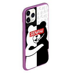 Чехол iPhone 11 Pro матовый MONOKUMA МОНОКУМА, цвет: 3D-фиолетовый — фото 2