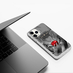 Чехол iPhone 11 Pro матовый DEATH NOTE ТЕТРАДЬ СМЕРТИ, цвет: 3D-белый — фото 2