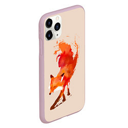 Чехол iPhone 11 Pro матовый Лиса, цвет: 3D-розовый — фото 2