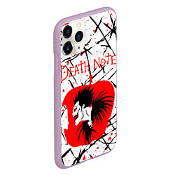 Чехол iPhone 11 Pro матовый ТЕТРАДЬ СМЕРТИ, цвет: 3D-сиреневый — фото 2