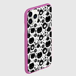 Чехол iPhone 11 Pro матовый Мультяшки, цвет: 3D-фиолетовый — фото 2