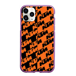 Чехол iPhone 11 Pro матовый KTM КТМ Z, цвет: 3D-фиолетовый