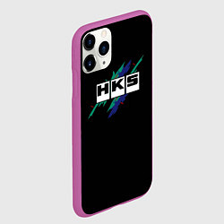 Чехол iPhone 11 Pro матовый HKS, цвет: 3D-фиолетовый — фото 2
