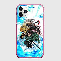 Чехол iPhone 11 Pro матовый КЛИНОК РАССЕКАЮЩИЙ ДЕМОНОВ, цвет: 3D-малиновый