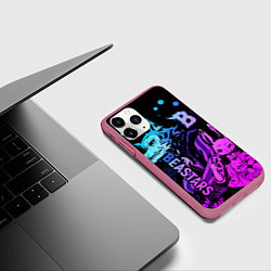Чехол iPhone 11 Pro матовый BEASTARS, Легоши и Хару, цвет: 3D-малиновый — фото 2