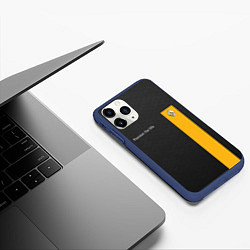 Чехол iPhone 11 Pro матовый Renault, цвет: 3D-тёмно-синий — фото 2