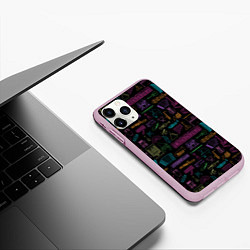Чехол iPhone 11 Pro матовый Музыкальные Инструменты, цвет: 3D-розовый — фото 2