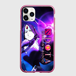 Чехол iPhone 11 Pro матовый DOTA: Кровь дракона, цвет: 3D-малиновый