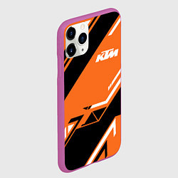 Чехол iPhone 11 Pro матовый KTM КТМ SPORT, цвет: 3D-фиолетовый — фото 2