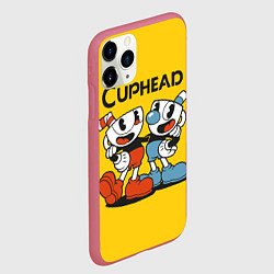 Чехол iPhone 11 Pro матовый CUPHEAD, цвет: 3D-малиновый — фото 2