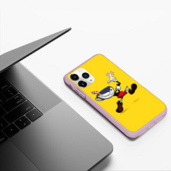 Чехол iPhone 11 Pro матовый CUPHEAD, цвет: 3D-розовый — фото 2