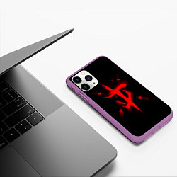Чехол iPhone 11 Pro матовый DOOM ETERNAL ДУМ, цвет: 3D-фиолетовый — фото 2