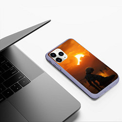 Чехол iPhone 11 Pro матовый BERSERK БЕРСЕРК, цвет: 3D-светло-сиреневый — фото 2