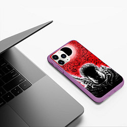 Чехол iPhone 11 Pro матовый BERSERK БЕРСЕРК, цвет: 3D-фиолетовый — фото 2