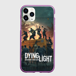 Чехол iPhone 11 Pro матовый Dying Light, цвет: 3D-фиолетовый