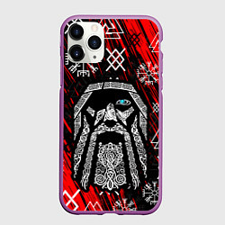 Чехол iPhone 11 Pro матовый БОГ ОДИН СИВОЛИКА, цвет: 3D-фиолетовый