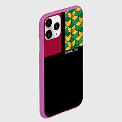 Чехол iPhone 11 Pro матовый Гию Томиока Kimetsu no Yaiba, цвет: 3D-фиолетовый — фото 2