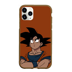 Чехол iPhone 11 Pro матовый DRAGON BALL ДРАГОН БОЛЛ, цвет: 3D-коричневый