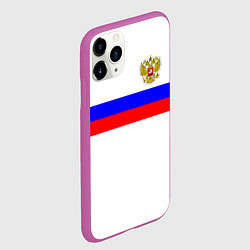 Чехол iPhone 11 Pro матовый СБОРНАЯ РОССИИ 2021, цвет: 3D-фиолетовый — фото 2