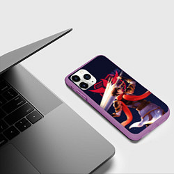 Чехол iPhone 11 Pro матовый The Kings Avatar Ye Xiu, цвет: 3D-фиолетовый — фото 2