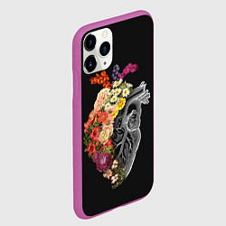 Чехол iPhone 11 Pro матовый Natural Heart Dual, цвет: 3D-фиолетовый — фото 2