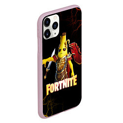 Чехол iPhone 11 Pro матовый Fortnite Potassius Peels Peely, цвет: 3D-розовый — фото 2