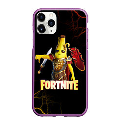 Чехол iPhone 11 Pro матовый Fortnite Potassius Peels Peely, цвет: 3D-фиолетовый