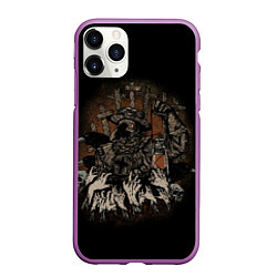 Чехол iPhone 11 Pro матовый Doctor Plague Black Death, цвет: 3D-фиолетовый