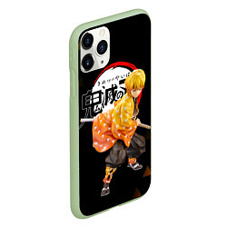 Чехол iPhone 11 Pro матовый ЗЕНИЦУ КЛИНОК РАССЕКАЮЩИЙ ДЕМОНОВ KNY, цвет: 3D-салатовый — фото 2