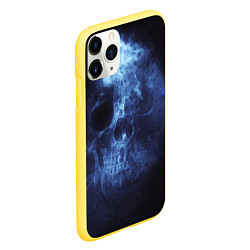 Чехол iPhone 11 Pro матовый Призрачный череп, цвет: 3D-желтый — фото 2