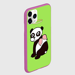 Чехол iPhone 11 Pro матовый Святая панда, цвет: 3D-фиолетовый — фото 2
