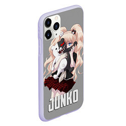 Чехол iPhone 11 Pro матовый MONOKUMA JUNKO, цвет: 3D-светло-сиреневый — фото 2