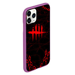 Чехол iPhone 11 Pro матовый DEAD BY DAYLIGHT ЦЕПИ, цвет: 3D-фиолетовый — фото 2