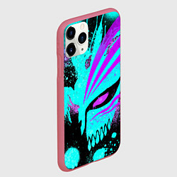 Чехол iPhone 11 Pro матовый БЛИЧ МАСКА ПУСТОГО НЕОН, цвет: 3D-малиновый — фото 2