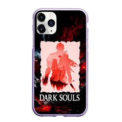 Чехол iPhone 11 Pro матовый DARKSOULS GAME, цвет: 3D-светло-сиреневый