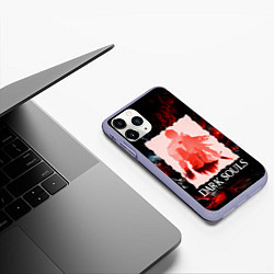 Чехол iPhone 11 Pro матовый DARKSOULS GAME, цвет: 3D-светло-сиреневый — фото 2