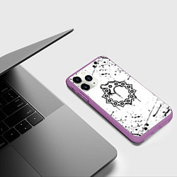 Чехол iPhone 11 Pro матовый МЕЛИОДАС 7 СМЕРТНЫХ ГРЕХОВ, цвет: 3D-фиолетовый — фото 2