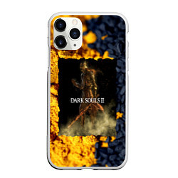 Чехол iPhone 11 Pro матовый DARK SOULS 3, цвет: 3D-белый