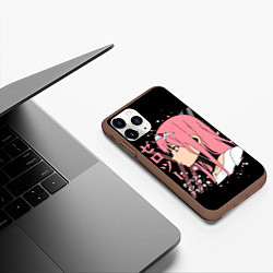 Чехол iPhone 11 Pro матовый Darling in the Franxx Zero Two, цвет: 3D-коричневый — фото 2