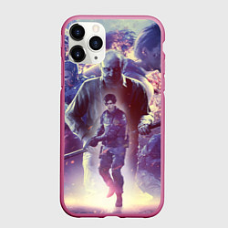 Чехол iPhone 11 Pro матовый Resident Evil 25-летие, цвет: 3D-малиновый