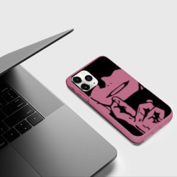 Чехол iPhone 11 Pro матовый Магическая битва, цвет: 3D-малиновый — фото 2