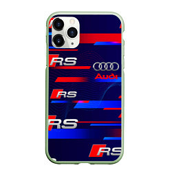 Чехол iPhone 11 Pro матовый AUDI RS SPORT АУДИ РС СПОРТ, цвет: 3D-салатовый