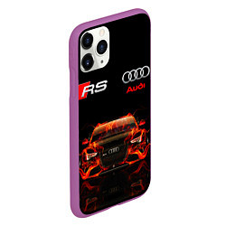 Чехол iPhone 11 Pro матовый AUDI RS 5 FIRE АУДИ РС 5, цвет: 3D-фиолетовый — фото 2