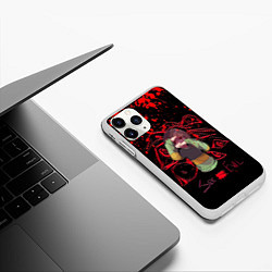 Чехол iPhone 11 Pro матовый Chara Undertale, цвет: 3D-белый — фото 2