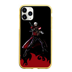 Чехол iPhone 11 Pro матовый Old Dante, цвет: 3D-желтый